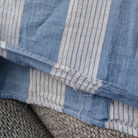 AE Flowy cotton striped boho blouse - Picture 4 of 8